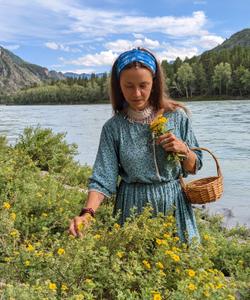 Турист на Алтае