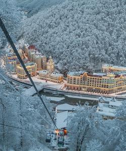 Зимний пейзаж Сочи