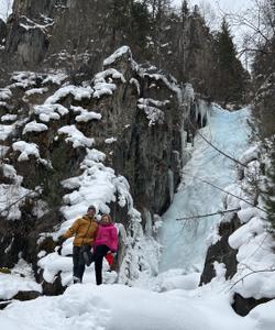 Камышлинский водопад зимой