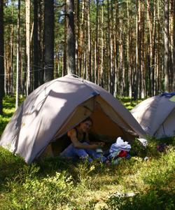 Поход с палатками