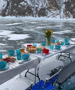 Пикник на льду Байкала