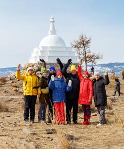 Ступа Просветления на острове Огой