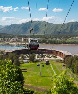 Канатная дорога на гору Малая Синюха, Манжерок