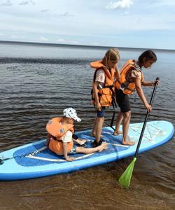 Сап-бординг на Ладожском озере