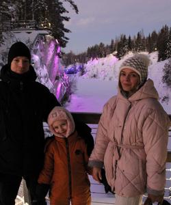 Рускеала зимой