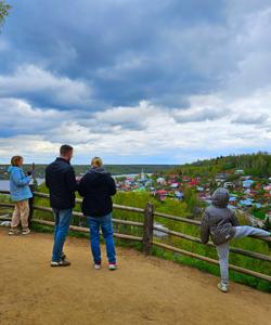 Вид на реку Волга в районе города Плёс