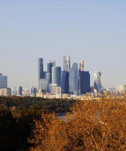Вид на Москву-сити с Воробьевых гор