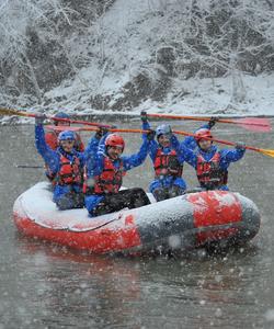 Зимний сплав по реке Белая