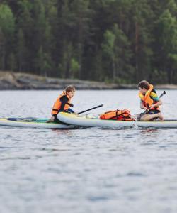 Сап-бординг на Ладожском озере