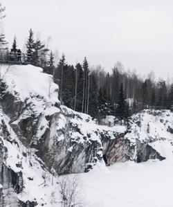 Горный парк Рускеала зимой