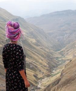 Турист в Дагестане