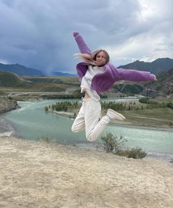 Турист на Алтае