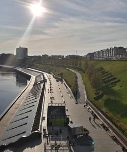 Набережная реки Туры в Тюмени