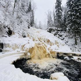 Водопад Молочный, Карелия