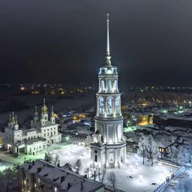 Колокольня Воскресенского собора в городе Шуя