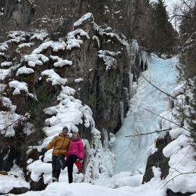 Камышлинский водопад зимой