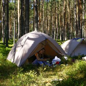 Поход с палатками