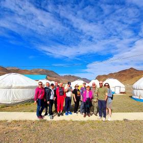 Юртовый лагерь в Монголии